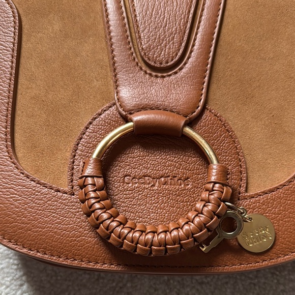 See By Chloe Brown Leather Saddle Crossbody - Picture 2 of 9